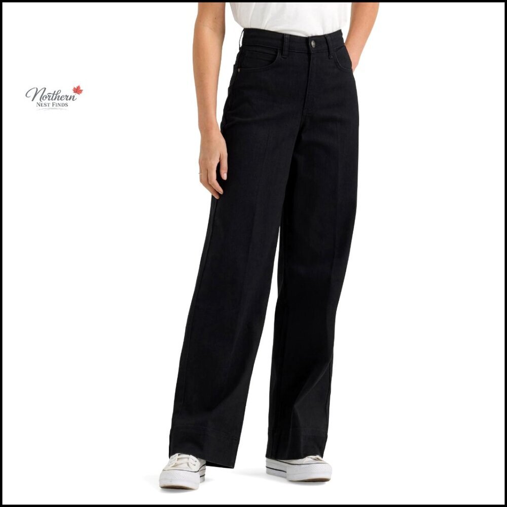 High Rise Trouser Jeans with Stretch Denim
